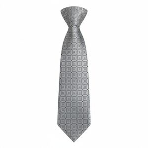 Donald J Trump Gold Bar Signature Collection Geometric Silver Men's Tie